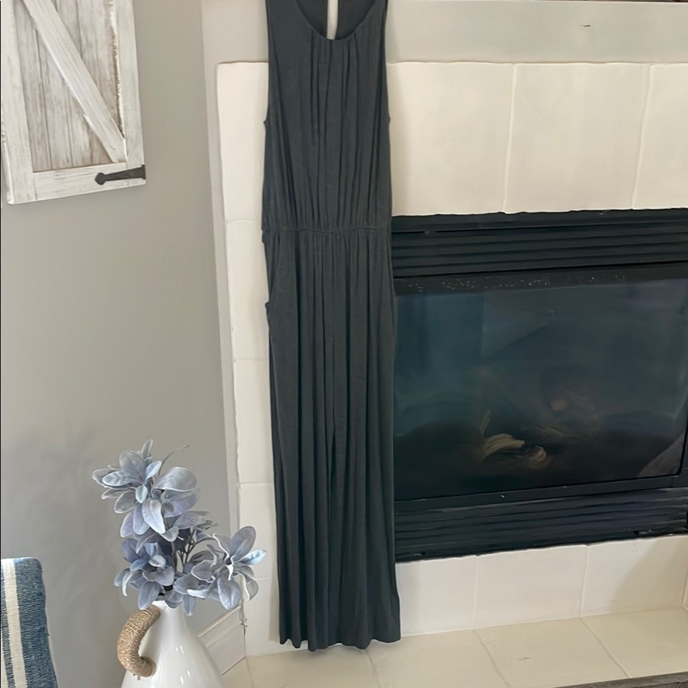 Elegant Dark Gray Maxi Dress